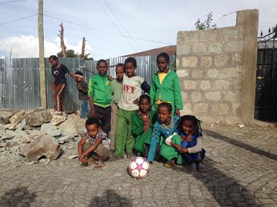 Ethiopian Kids Get Soccer Ball